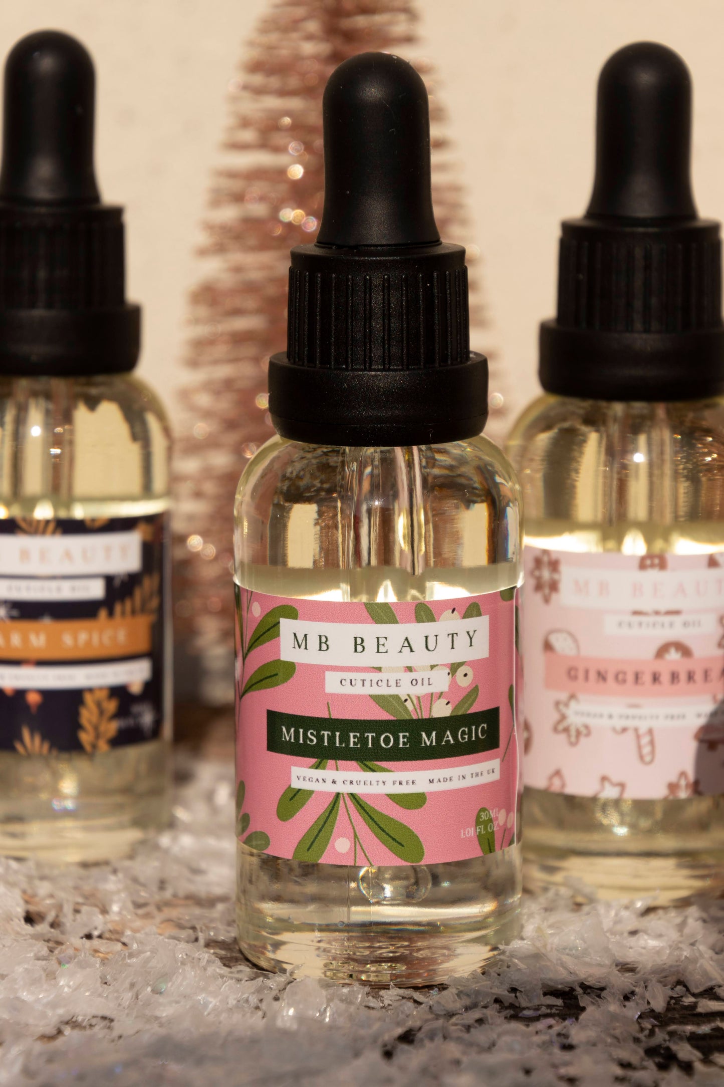 MB BEAUTY CHRISTMAS 30ML DROPPER BOTTLES