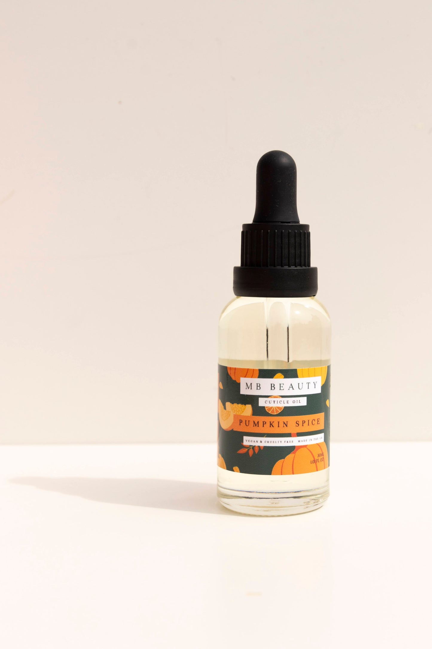 MB BEAUTY 30ML PUMPKIN SPICE DROPPER BOTTLE